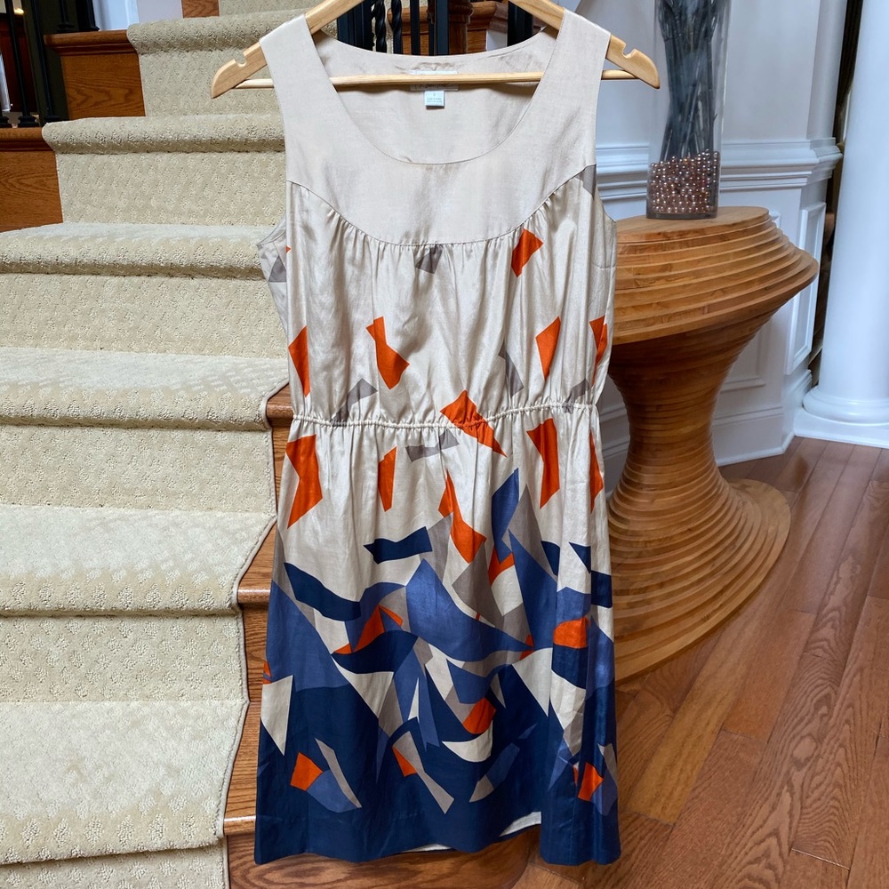 Scoop neck A-line dress